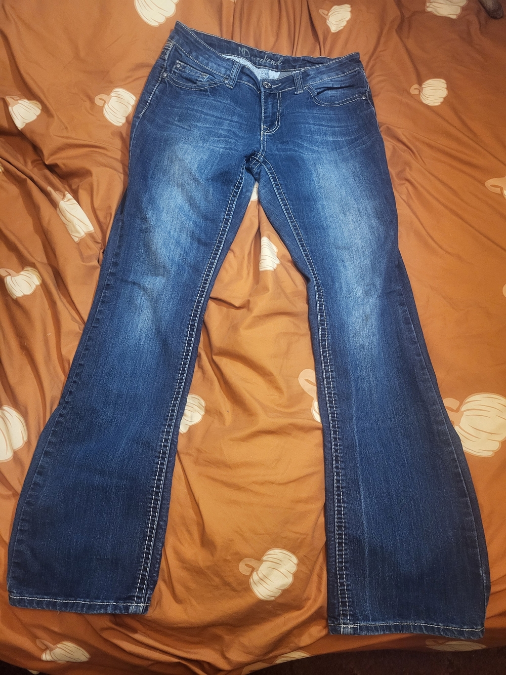 Dark Blue Flared/bootcut Jeans